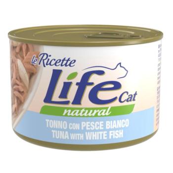 4x150g Life Cat Le Ricette tonhal & fehér hal nedves macskatáp kép