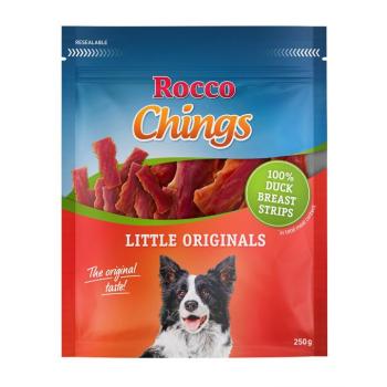 4x250g Rocco Chings rágócsíkok rövid kacsamellcsíkok kutyasnack kép