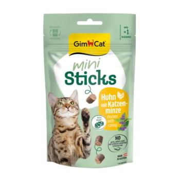 50g GimCat Mini Sticks Csirke & macskamenta macskasnack kép