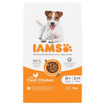 5kg IAMS Advanced Nutrition Senior Small & Medium Dog csirke száraz kutyatáp kép