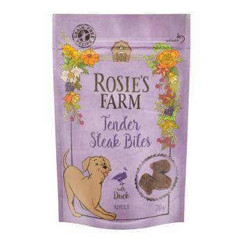 5x70g Rosie's Farm Snacks Adult "Tender Steak Bites" kacsa kutyasnack kép