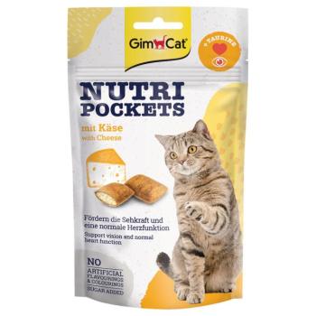 60g GimCat Nutri Pockets sajt macskasnack kép