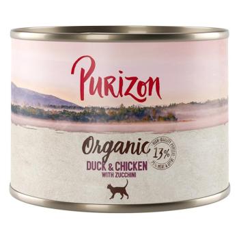 6x200g Purizon Organic Kacsa, csirke & cukkini nedves macskatáp kép