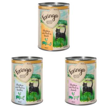 6x400g Feringa Country Style Menü nedves macskatáp Mix 2: kacsa, bárány, tőkehal kép