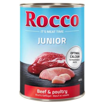 6x400g Rocco Junior Szárnyas & marha nedves kutyatáp kép