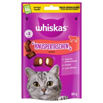 6x60g Whiskas Temptations ropogós falatok marha macskasnack kép