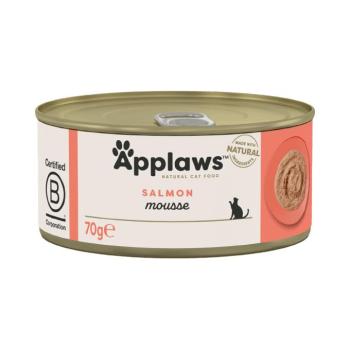 6x70g Applaws Mousse lazac nedves macskatáp kép