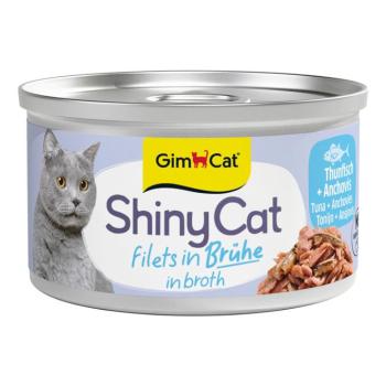 6x70g GimCat ShinyCat Tonhal & szardella nedves macskatáp kép