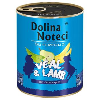 6x800g, Dolina Noteci Superfood, borjúhús és bárány, nedves kutyatáp kép