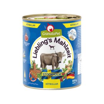 6x800g Granatapet Liebling's Mahlzeit City Tour Stockholm (Kötbullar) nedves kutyatáp kép