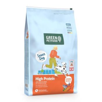 7,5kg Green Petfood InsectDog High Protein rovarok & lazac száraz kutyatáp kép
