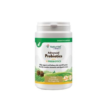 70db NaturVet Advanced Probiotics + étrend-kiegészítő eledel kutyáknak kép