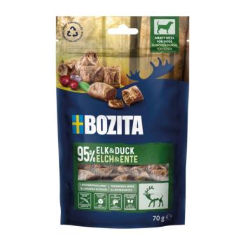 70g Bozita Meaty Bites Jávorszarvas & kacsa kutyasnack kép