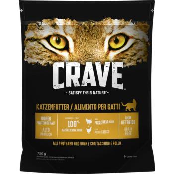 750g Crave Adult pulyka & csirke száraz macskatáp kép
