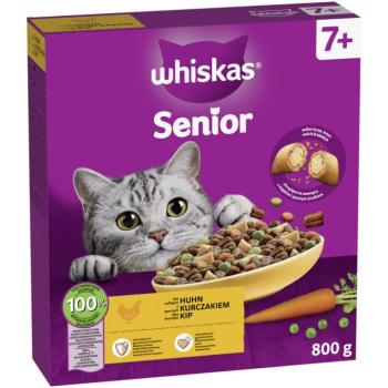 800g Whiskas 7+ Senior csirke száraz macskatáp kép