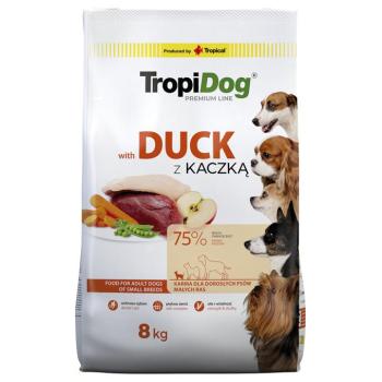 8kg Tropidog Premium Adult Small kacsa & rizs száraz kutyatáp kép