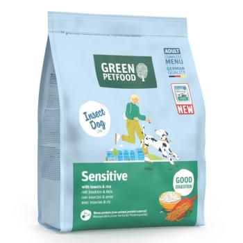 900g Green Petfood InsectDog Sensitive rovarok & rizs száraz kutyatáp kép