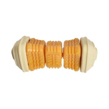 Bobby Onigiri kutyajáték, sárga 14.5x6.5x6.5cm kép