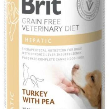 Brit Grain Free Veterinary Diet Hepatic Turkey & Peas 400 g kép