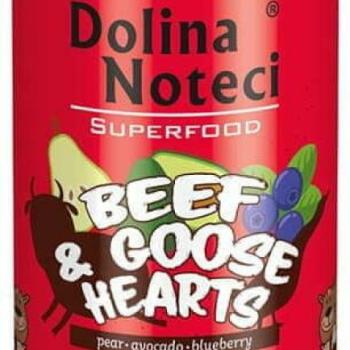 Dolina Noteci Super Food Beef & Goose hearts 400 g kép