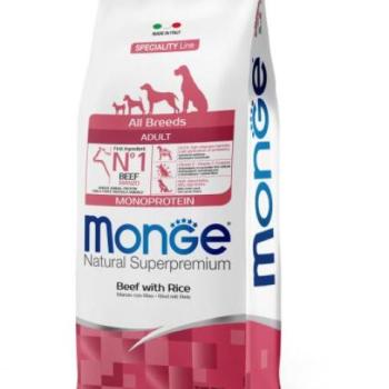 Monge Speciality Line All Breeds Adult Monoprotein beef & rice 12 kg kép