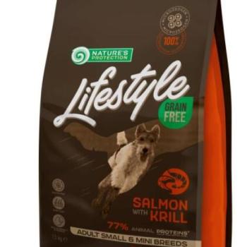 Nature's Protection Lifestyle Adult Grain Free Salmon with krill Small&mini 1,5 kg kép