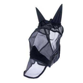 Nomad Tales Classic légymaszk fülekkel és orrvédővel, fekete, Cob méret, lovak kép