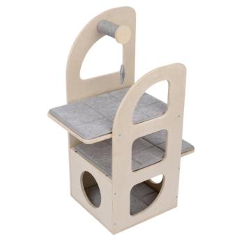 TIAKI Aidan kaparófa macskáknak - Világosszürke kép