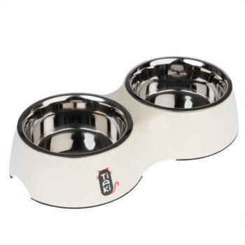 TIAKI dupla melamin tál macskáknak - 2 x 800 ml, Ø 16 cm kép