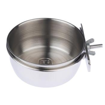 TIAKI felcsavarozható rozsdamentes acél etetőtál kisállatoknak, madaraknak-500 ml / Ø 12.2 cm kép