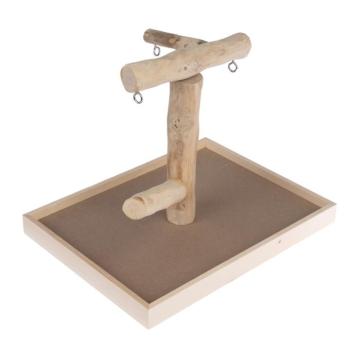 TIAKI papagáj-ülőrúd Java fából felszerelés madaraknak H 40,5 x Sz 31 x M 31 cm kép