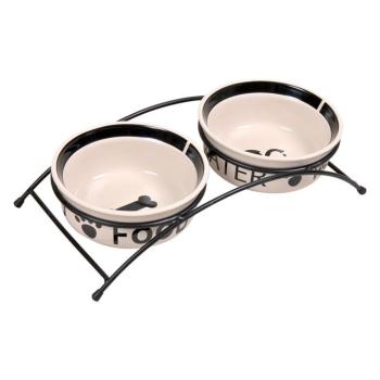 Trixie Eat on Feet etetőtál-szett állvánnyal kutyáknak, 2x600 ml, Ø 15 cm, M 8,5 cm kép