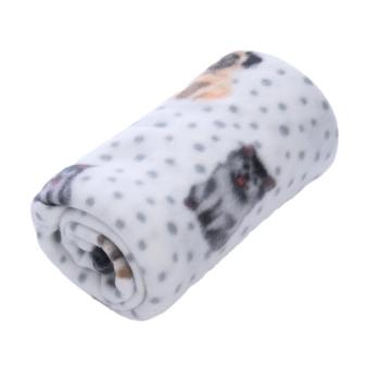 zooplus Basics Fleece Dogs & Dots puha takaró 150x100cm kép