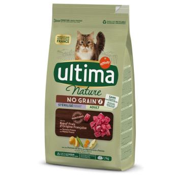 1,1kg Ultima Nature No Grain Sterilized marha macska száraztáp kép