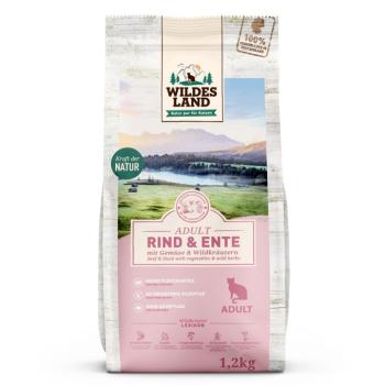 1,2 kg Wildes Land Cat marha, kacsa & kerti zöldségek száraz macskatáp kép