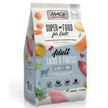 1,5kg MAC's Superfood for Cats Adult lazac & pisztráng száraz macskatáp kép