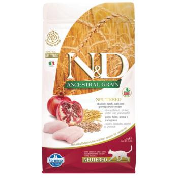 1,5kg N&D Ancestral Grain Neutered csirke & gránátalma nedves macskatáp kép