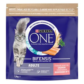1,5kg PURINA ONE Adult lazac & teljes kiőrlésű gabona száraz macskatáp kép