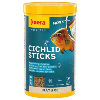 1000ml sera Cichlids Sticks Nature haltáp kép