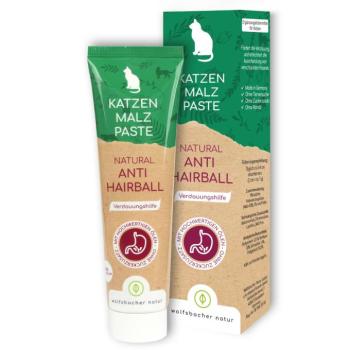 100g Wolfsbacher Nature Anti-Hairball paszta étrend-kiegészítő eledel macskáknak kép