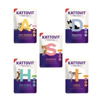 100x85g Kattovit Vital Care próbacsomag nedves macskatáp