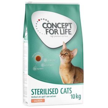 10kg Concept for Life Sterilised Cats lazac száraz macskatáp kép