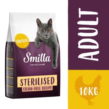 10kg Smilla Sterilised gabonamentes csirke száraz macskatáp kép