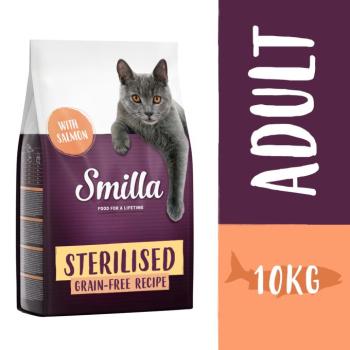 10kg Smilla Sterilised gabonamentes lazac száraz macskatáp kép