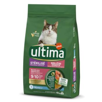 10kg Ultima Sterilized Digestive Well-Being pisztráng száraz macskatáp kép