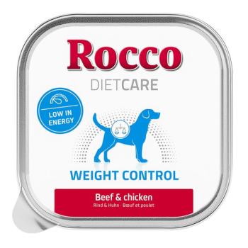 10x150g Rocco Diet Care Weight Control marha & csirke tálcás nedves kutyatáp kép