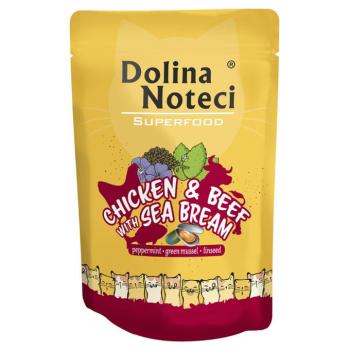 10x85g Dolina Noteci Superfood nedves macskatáp - Csirke, marha & dorádó kép