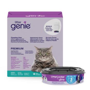 11kg Litter Genie Premium Sensitive macskaalom+LitterLocker utántöltő kazetta kép