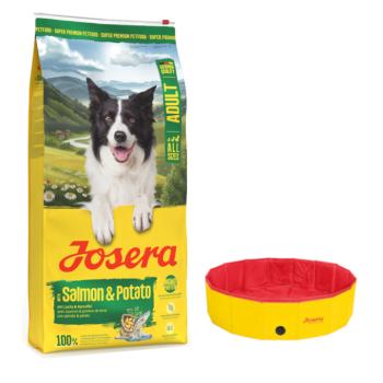 12,5kg Josera Adult Salmon & Potato száraz kutyatáp+Ø 120 x H 30 cm Josera Pet kutyamedence ingyen kép