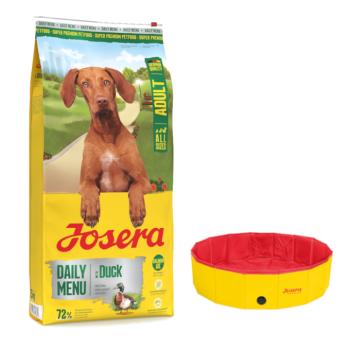 12,5kg Josera Daily Menu Adult duck száraz kutyatáp+Ø 120 x H 30 cm Josera Pet kutyamedence ingyen kép